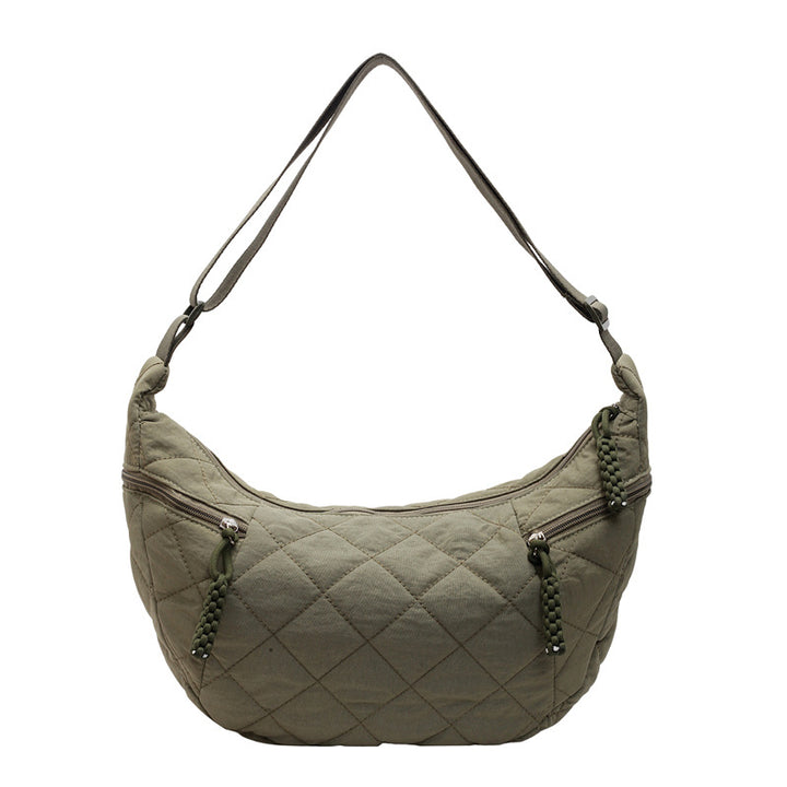 Quilted Soft Fabric Hobo Handbag Stornfield
