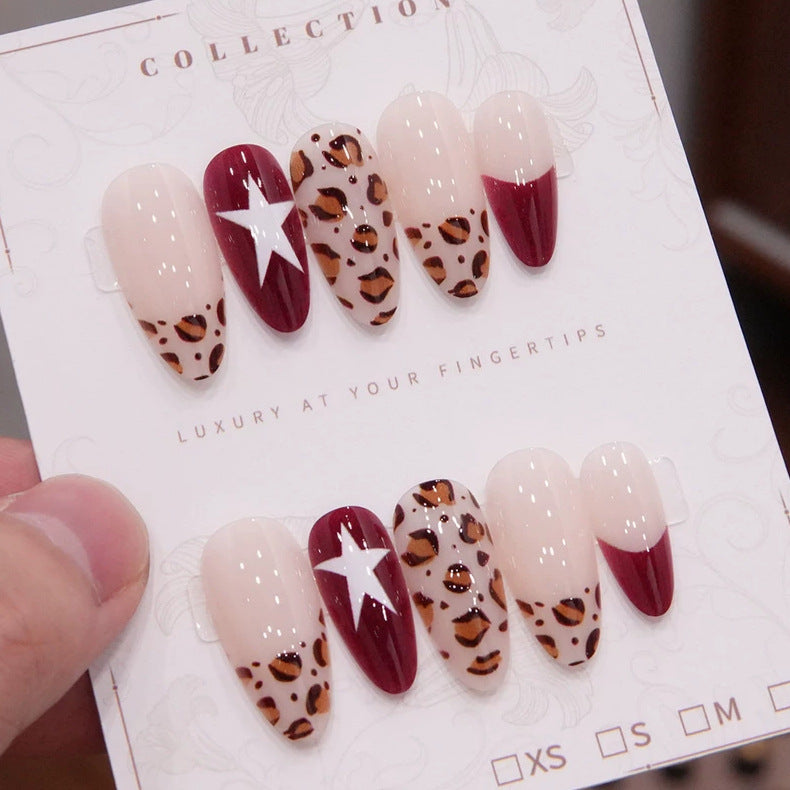 Luxury Leopard Print Press-On Nail Set
