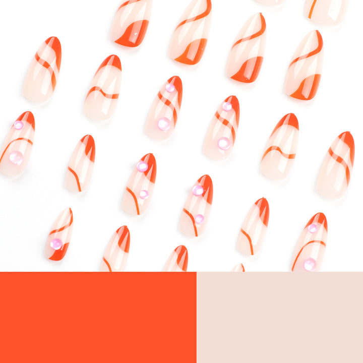 Artful Nail Extensions with Modern Accents Stornfield