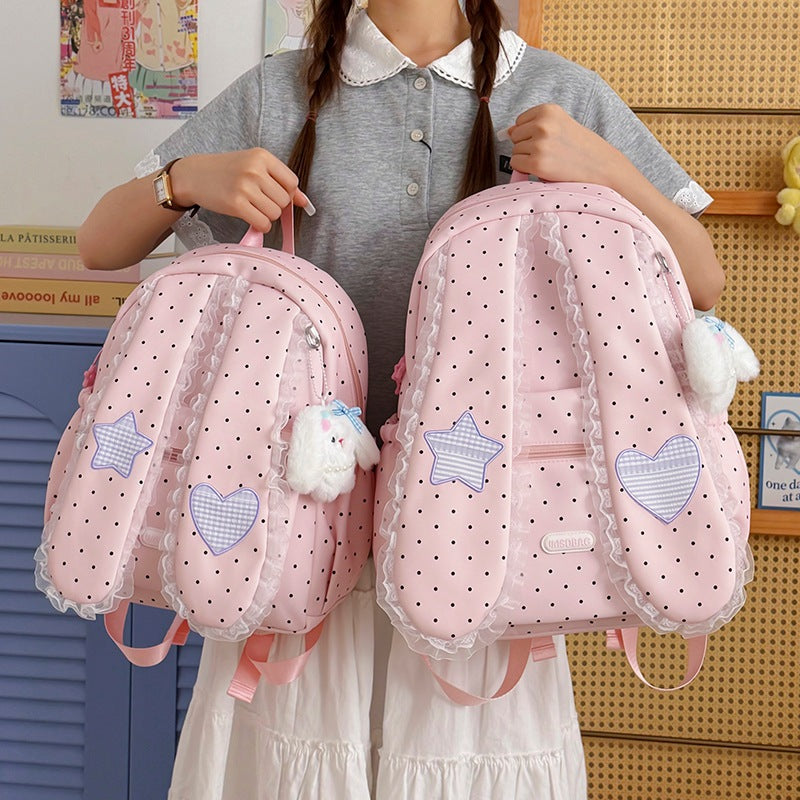 Cute Bunny-Ear Drawstring Backpack Stornfield