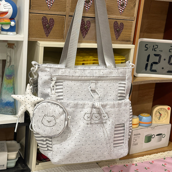 Multi-Pocket Star-Patterned Backpack Stornfield