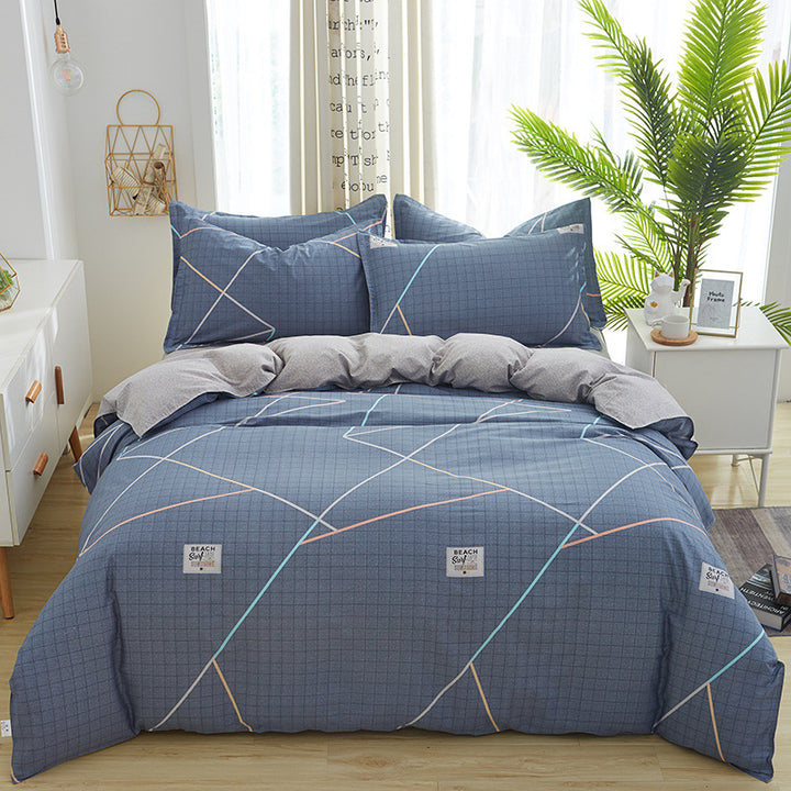 Playful Bear Checkered Comforter Set