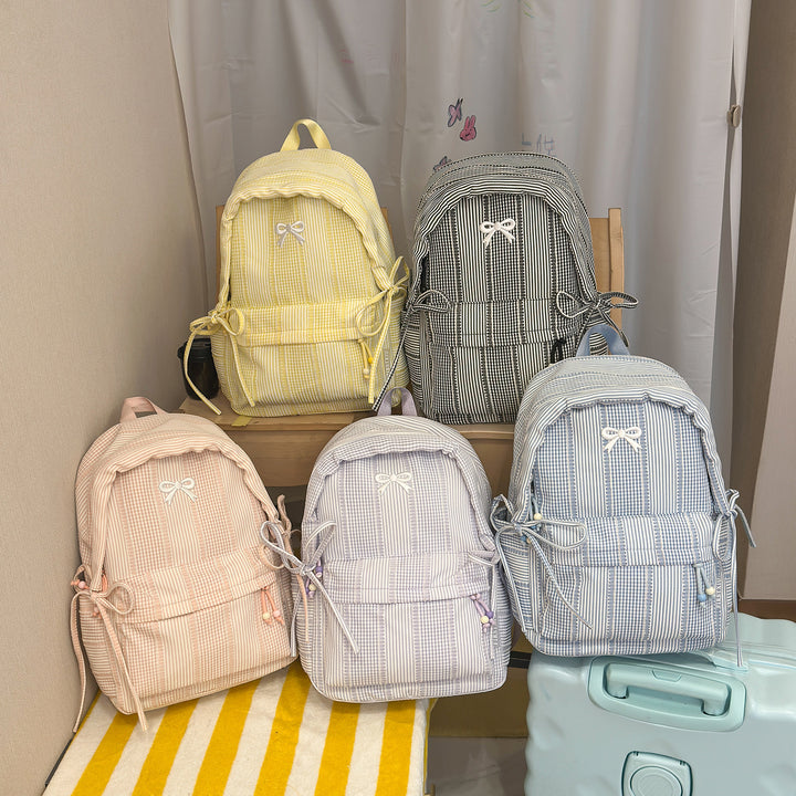 Cute Decorative Bow-Embellished Backpack Stornfield