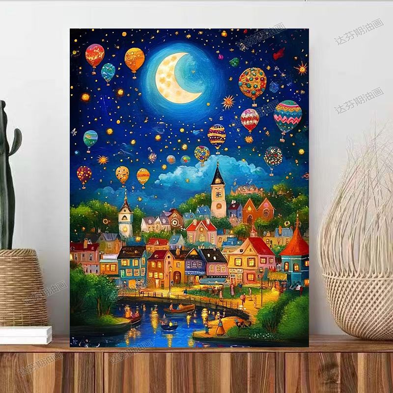 Fantasy Landscape Canvas Art Print Stornfield