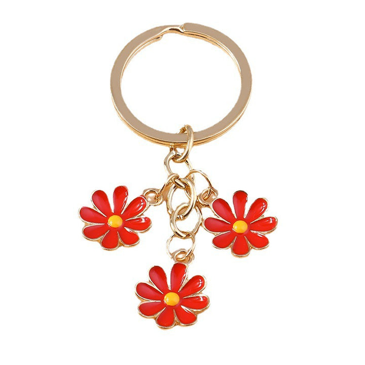 Keychain with Three Playful Daisies Stornfield