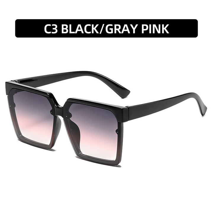 Chunky Geometric Frame Sunglasses
