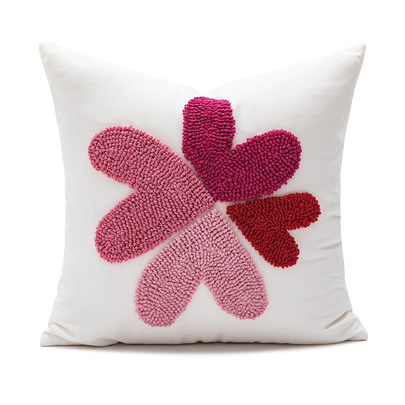 Women Decorative Pillowcase with Heart Pattern Stornfield