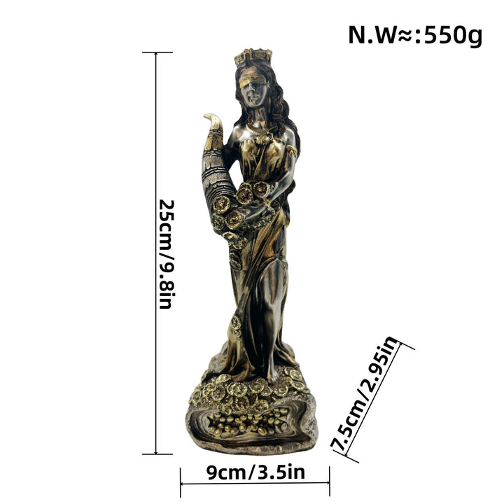 Elegant statue of Justitia in artistic details Stornfield