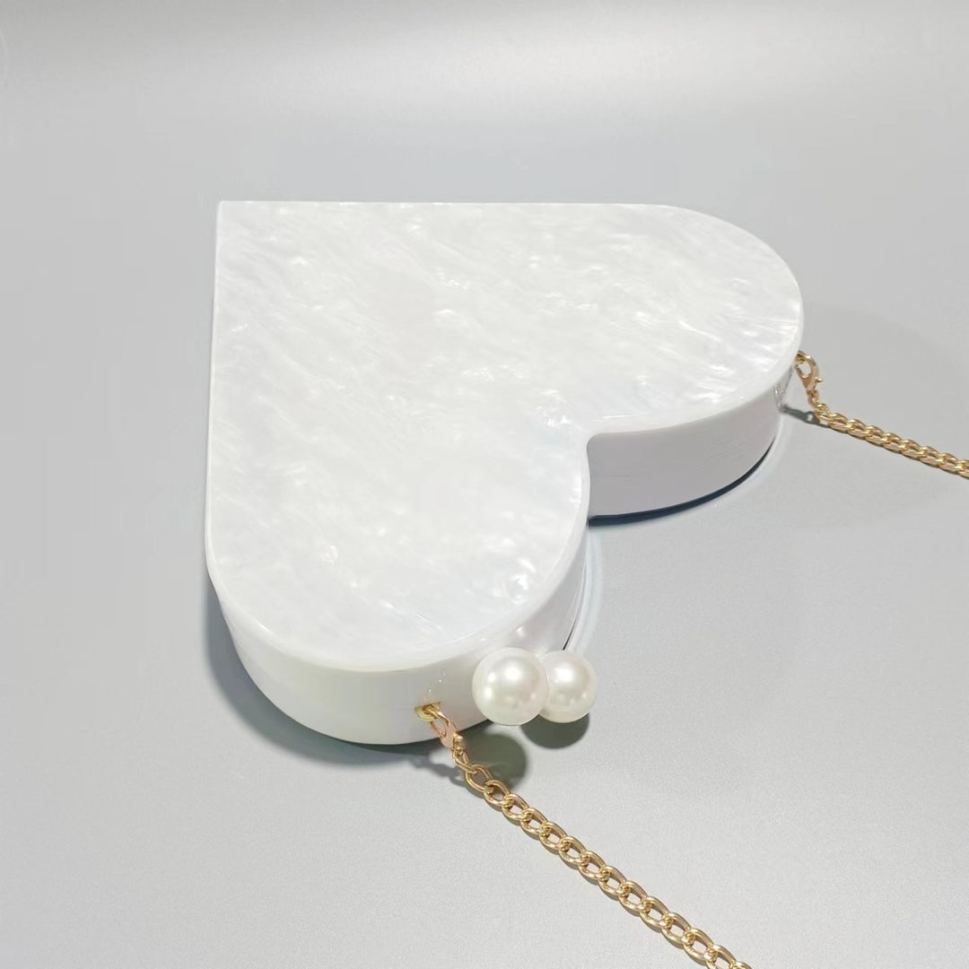 Artistic Heart-Shaped Clutch