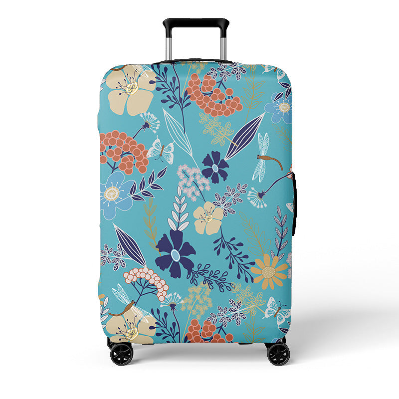 Unisex Suitcase Cover with Colorful City Design Stornfield