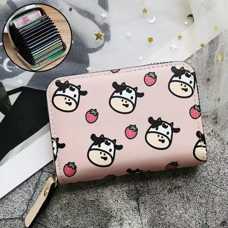 Multi-Compartment Zippered Wallet