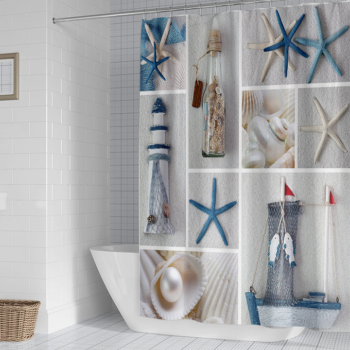 Coastal-themed Shower Curtain Stornfield