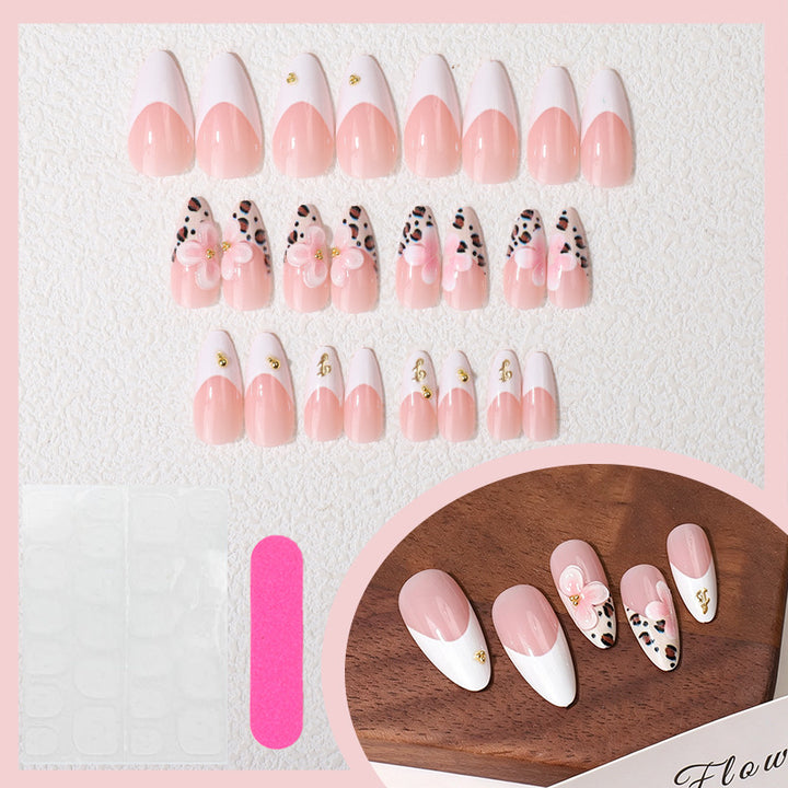 Elegant Floral Acrylic Press-On Nail Set Stornfield