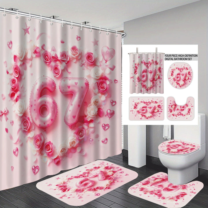 Colorful Dessert-Themed Bathroom Set Stornfield