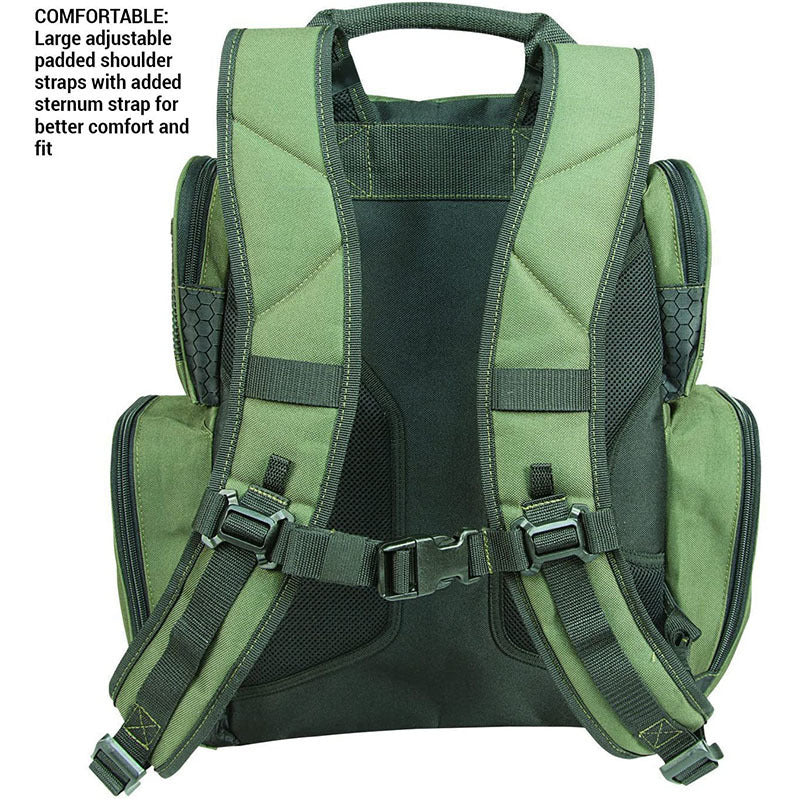 Multi-Compartment Fishing Gear Storage Backpack Stornfield