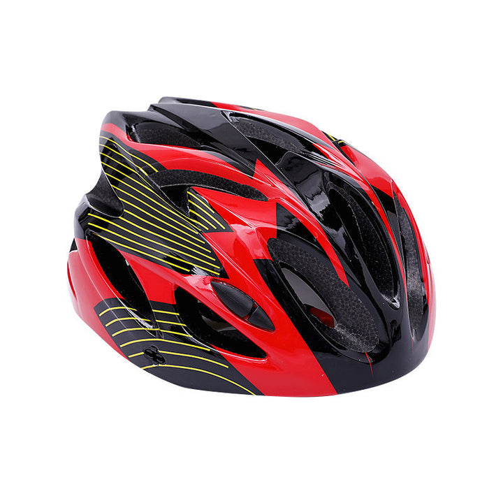 streamlined high-ventilation cycling helmet with micro-adjust retention and impact-absorbing liner Stornfield