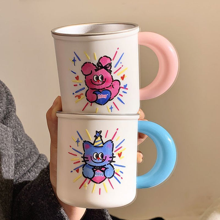 Ceramic mug with playful animal design Stornfield