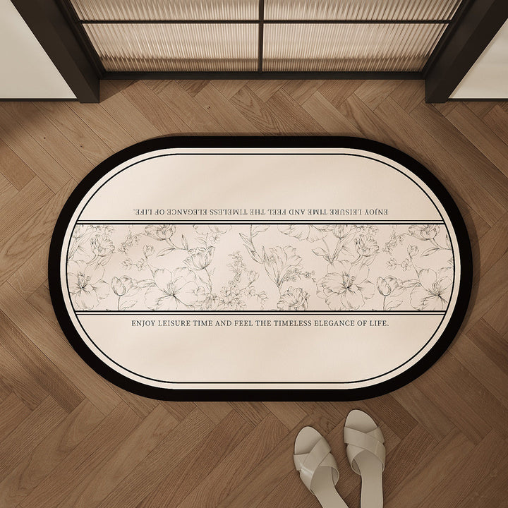 Decorative Floral Shower Mat