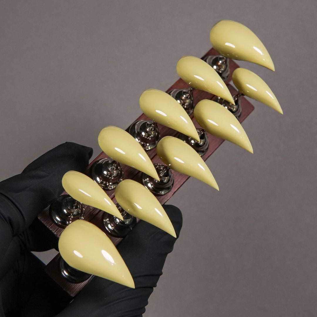 Stiletto Press-On Nail Enhancements with Gem Accents