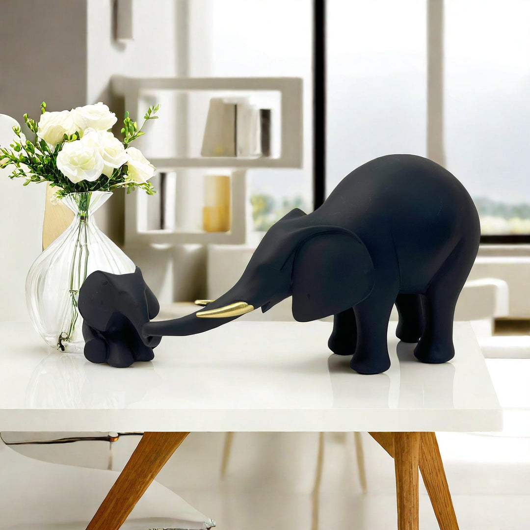 Decorative Elephant Family Sculpture Stornfield