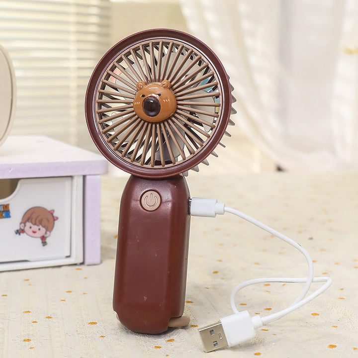 Women Portable Hand Fan with Animal Design Stornfield