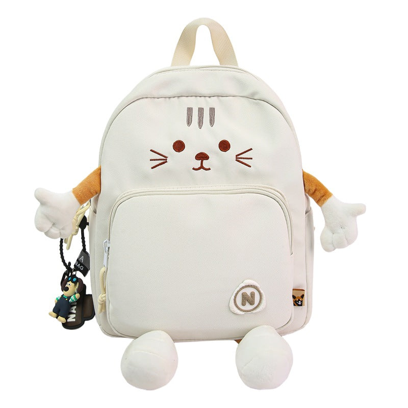 Plush Cat-Themed Backpack Stornfield