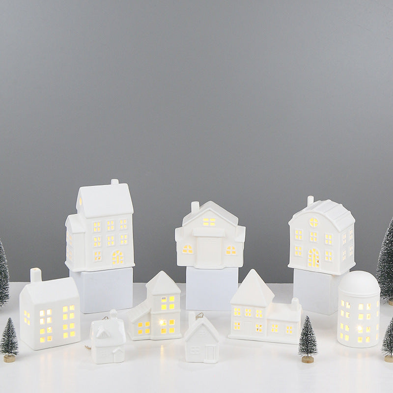 Decorative Ceramic House Candle Holder Stornfeild