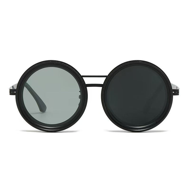 Ladies Round Retro Sunglasses with Distinctive Metal Frame Stornfield