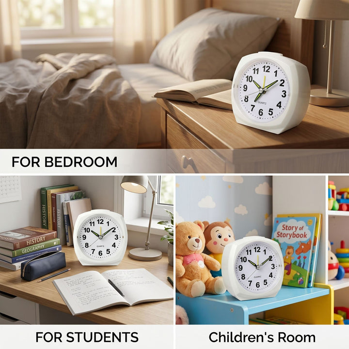 Analog alarm clock with night light and snooze function Stornfield