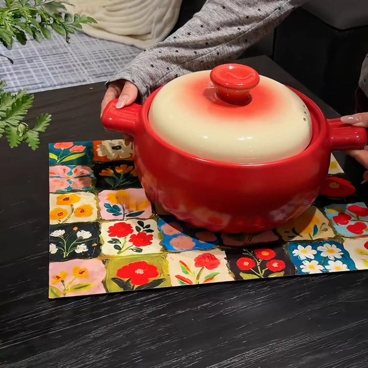 Colorful Floral Kitchen Table Mat