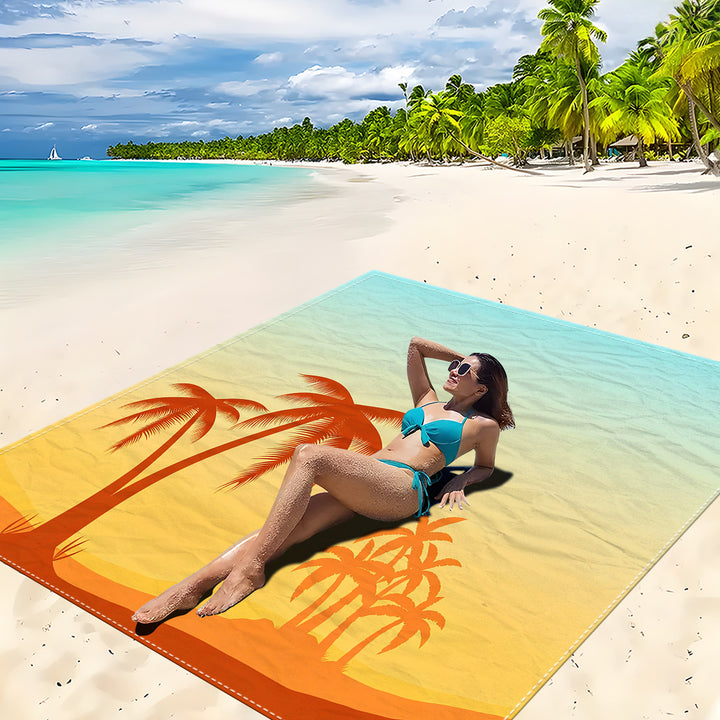 Mandala Design Beach Mat Stornfield
