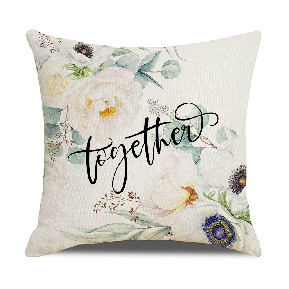 Women's Elegant Cushion Cover with Floral Designs Stornfield