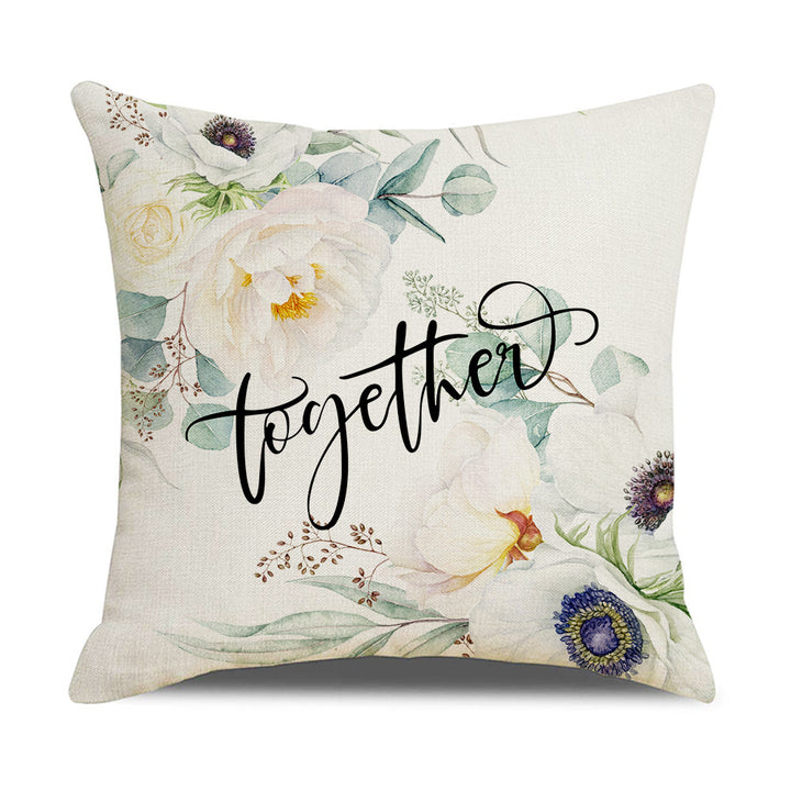 Women's Elegant Cushion Cover with Floral Designs Stornfield