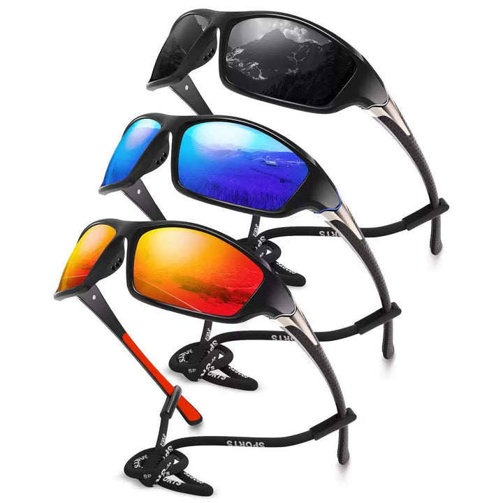 Unisex nan sporty wraparound sunglasses with polarized, shatterproof polycarbonate lenses and non-slip nose pads Stornfield