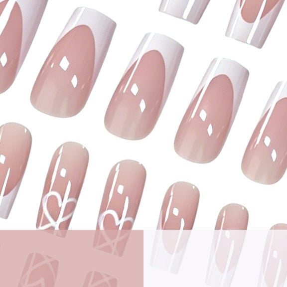 Elegant French Tip Acrylic Nail Extensions Stornfield 1789915776