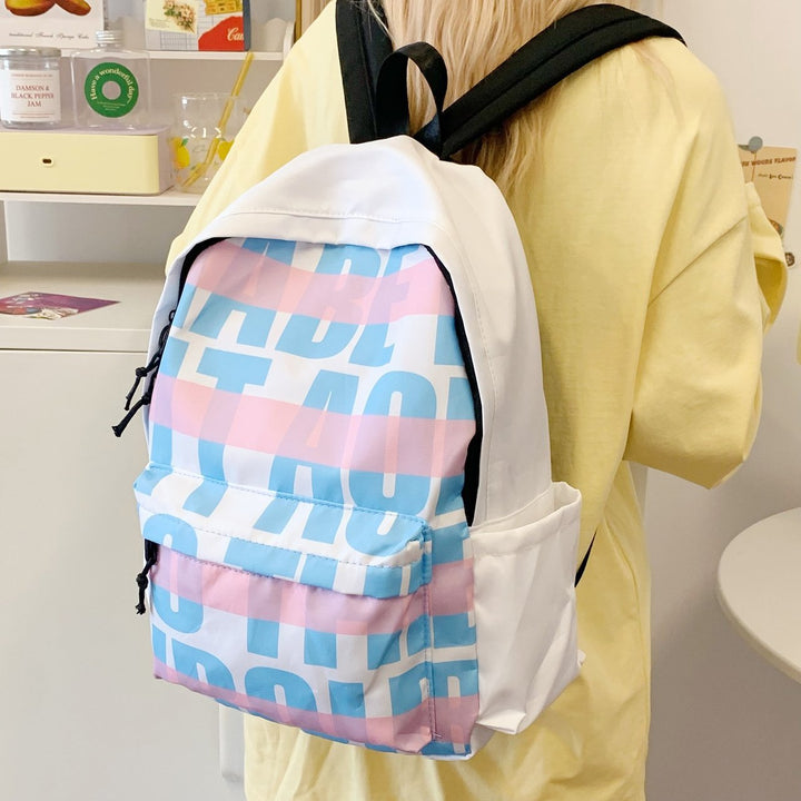 Leisure backpack with eye-catching graphic design and practical compartments Stornfield