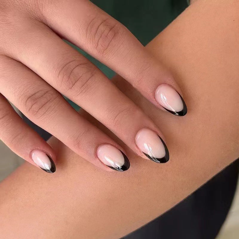 Acrylic nail set with elegant French tips and exciting ombre design Stornfield