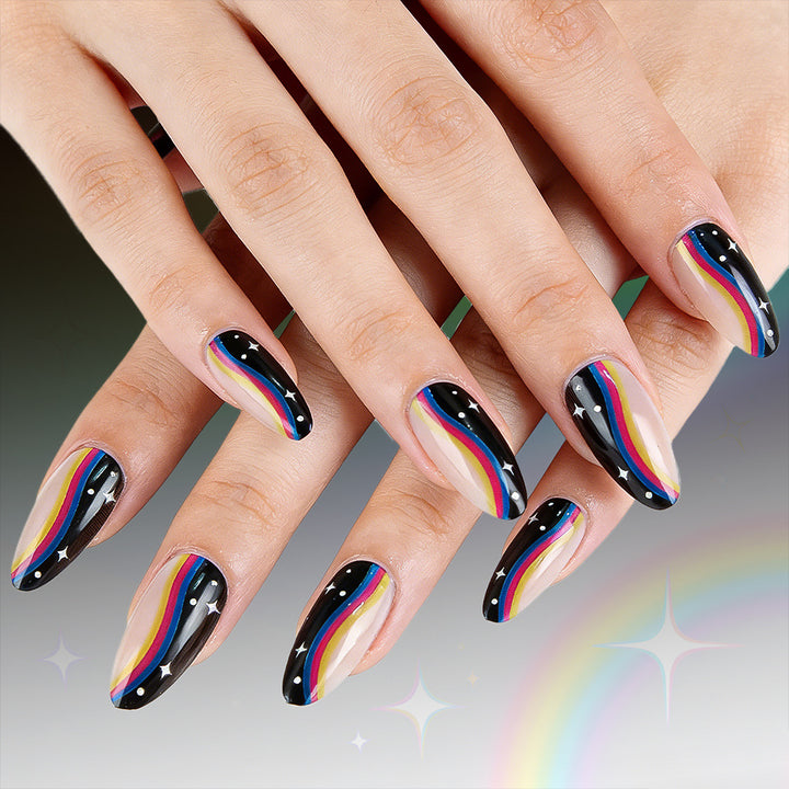 Artistic Ombre Press-On Nail Design Stornfield