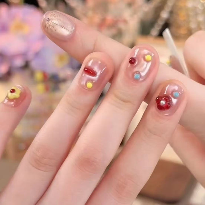 Artificial nails with playful decor Stornfield