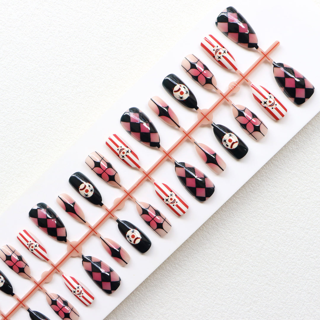 Whimsical Artistic Press-On Nail Set Stornfield