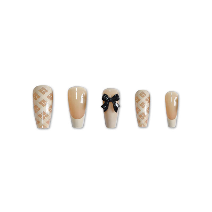 Elegant Long Length Press-On Nail Art Stornfield