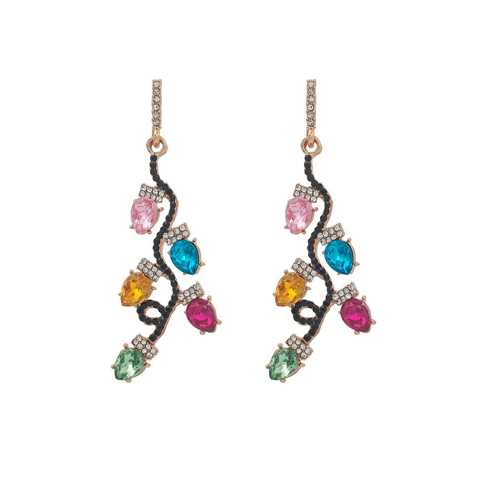 Vibrant Floral-Inspired Drop Earrings Stornfield