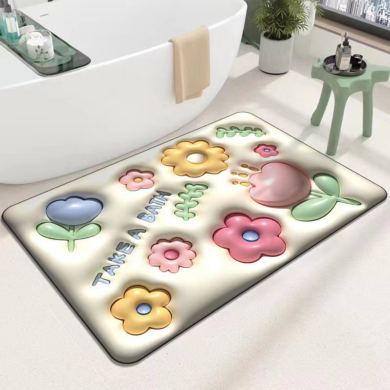 Cute Cartoon Cat Shape Bath Mat Stornfield
