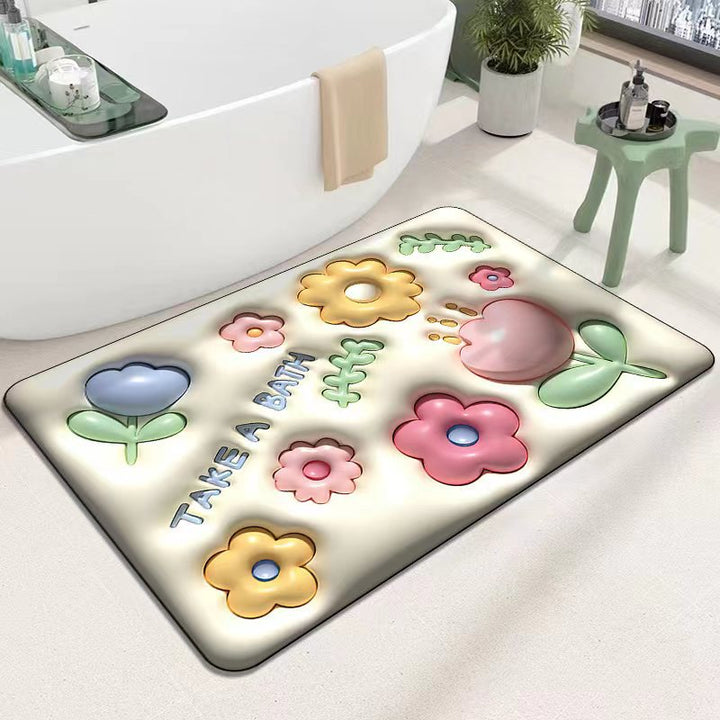 Cute Cartoon Cat Shape Bath Mat Stornfield