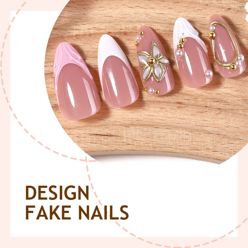 Artificial nail set with exquisite 3D embellishments Stornfield