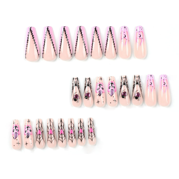 Creative Nail Art with Spider Web and Halloween Design Stornfield
