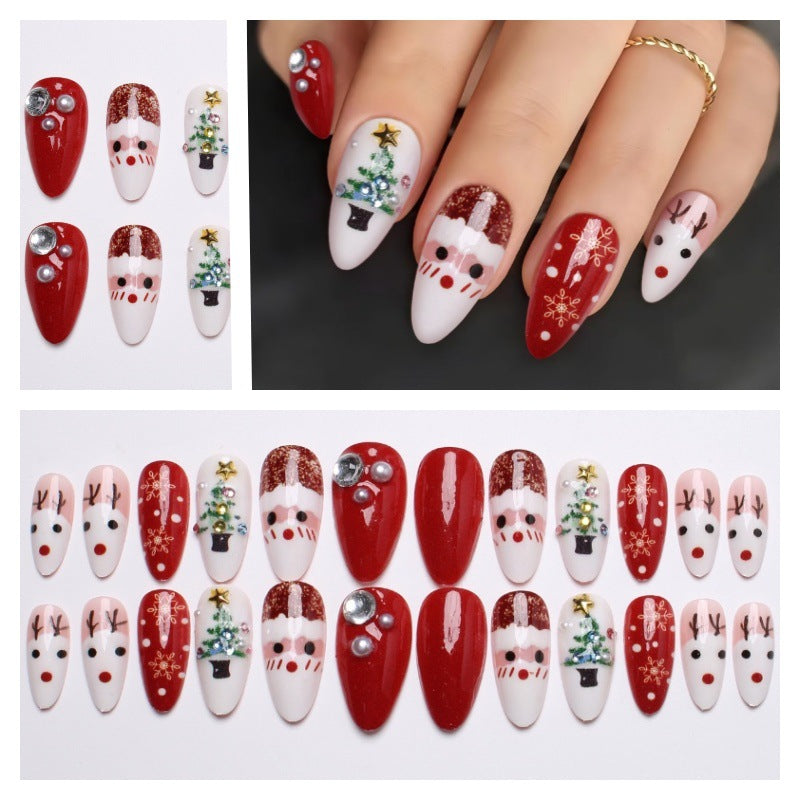 Creative artificial nails with Christmas motif Stornfield