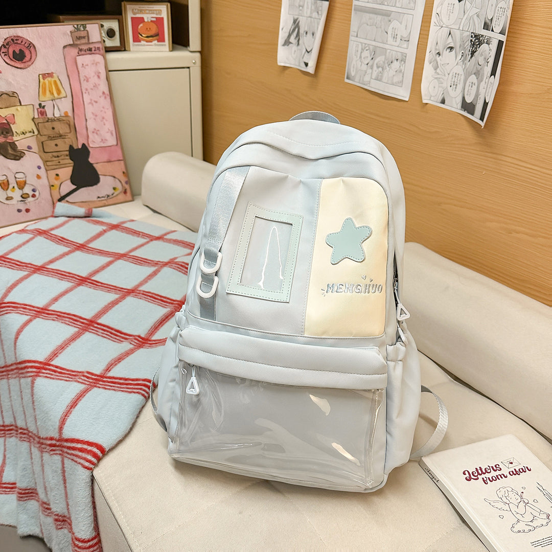 Cozy Plush Star-Embellished Backpack Stornfield