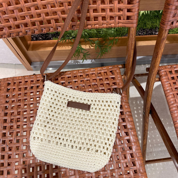 Hand-knotted shoulder bag in modern design Stornfield