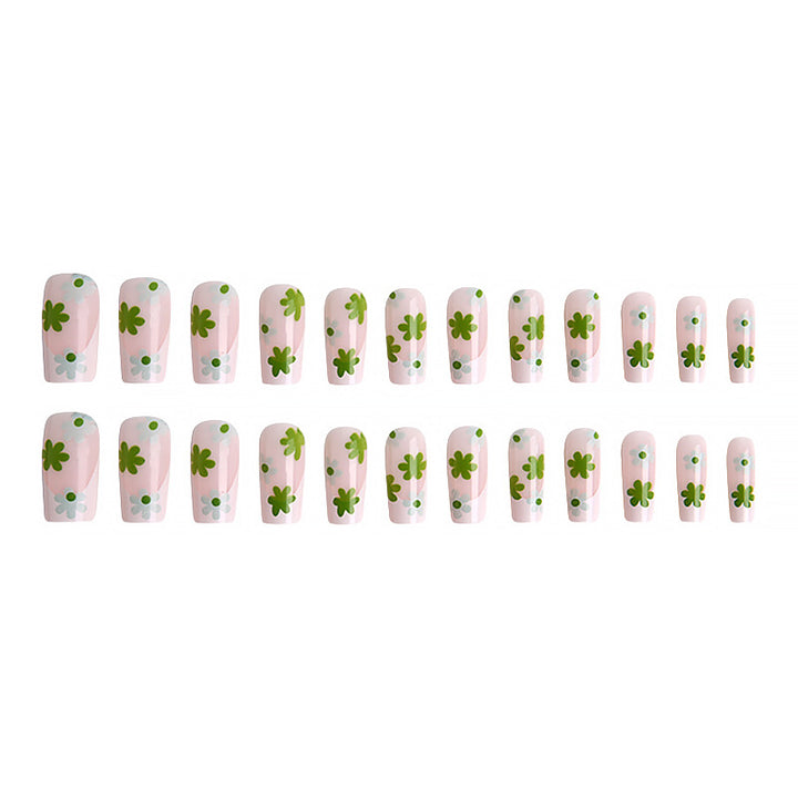 Artful Nail Tips with Floral Pattern Stornfield